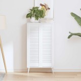 VidaXL Uși de dulap design cu perioare 2 buc Alb 99x29,5 cm