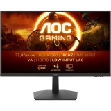 Monitor Gaming AOC, 23.8, VA, FHD, 180Hz, 4ms, 1ms, HDR10, FlickerFree, HDMI, DisplayPort, 24G15N2, Negru