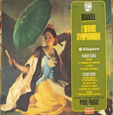 Disc vinil, LP. L&amp;#039;oeuvre Symphonique. SET 2 DISCURI VINIL-Ravel, Detroit Symphony Orchestra, Paul Paray-241848 foto