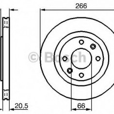 Disc frana PEUGEOT PARTNER combispace (5F) (1996 - 2012) BOSCH 0 986 479 B27