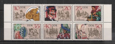 D.D.R.1982 Povesti populare bloc 6 SD.484 foto