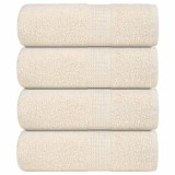 Gossi prosoape de baie, frogn, 4 buc., crem, 30x30 cm, 360 g/m2