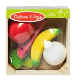 Set de joaca din lemn pentru jocuri de rol Fructe si legume, Melissa &amp; Doug