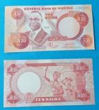 Bancnota veche - Nigeria 10 Naira - in stare foarte buna