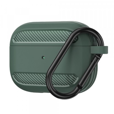 Husa Techsuit Carbon pentru Apple AirPods 3, Verde foto