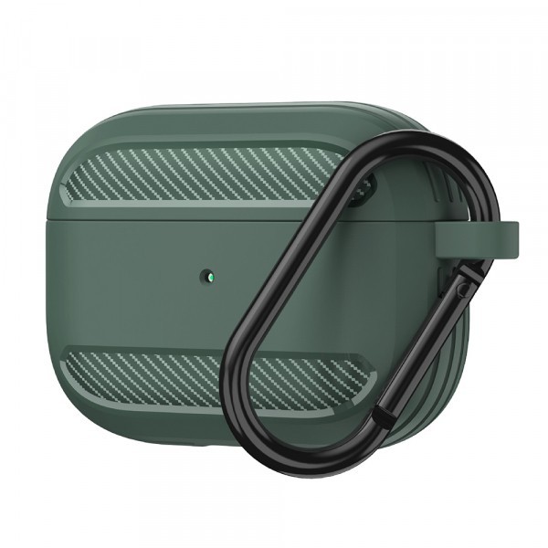 Husa Techsuit Carbon pentru Apple AirPods 3, Verde