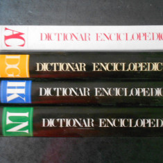 DICTIONAR ENCICLOPEDIC 4 volume (1993, Editura Enciclopedica, editie cartonata)
