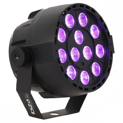 Proiector LED PAR UV 12x2W cu microfon si DMX, Ibiza foto