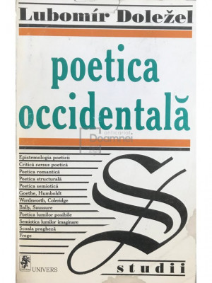 Lubomir Dolezel - Poetica occidentală (editia 1998) foto