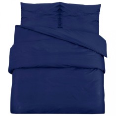 Set cu husa de pilota, bleumarin, 140x200 cm, microfibra