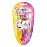 Aparate de Ras Bic Miss Soleil, Set 4 Bucăți, Multicolor, 3 Lame
