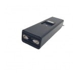 Lanterna cu electrosoc si acumulator de buzunar, Dalimag, negru, mic 9 cm, husa