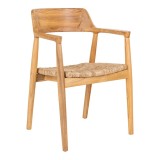 Cumpara ieftin Scaun de sufragerie Getafe, lemn sungkai, natural