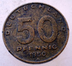 7.817 GERMANIA RDG DDR 50 PFENNIG 1950 A foto