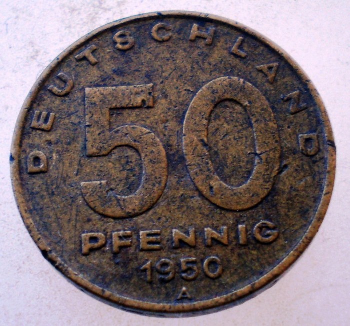 7.817 GERMANIA RDG DDR 50 PFENNIG 1950 A