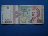 1000 LEI 1991 SERIA D0006 - FFF RARA