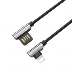 Cablu Date Hoco U42 Usb - Lightning 1.2 M Negru Tip L foto