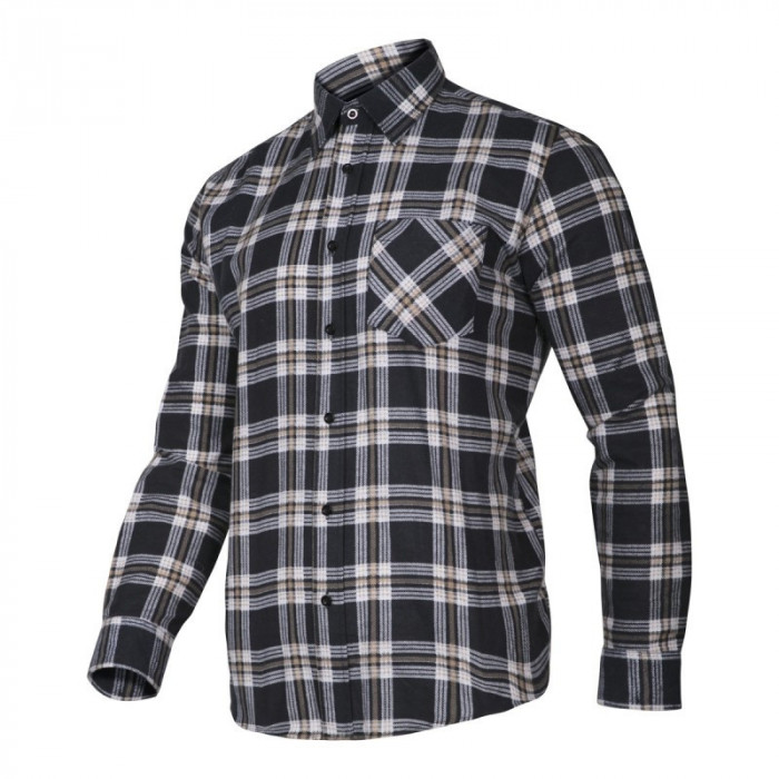 Camasa Flanel Cu Carouri / Bleumarin - Xl/H-182