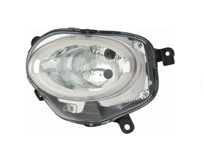 Far FIAT 500, 07.2015-, partea Stanga, TYC, far, faza de condus; cu lumina de zi; cu lumina de parcare LED; H7+W21W; manual; halogen