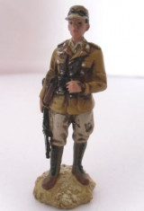 Soldat de plumb / figurina - Afrika Korps WW2, 8cm, pictat foto