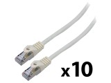 Patch cord F/UTP 6 litat CCA PVC alb 0,5m 26AWG