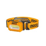 Lanterna cu suport Cap Super Select, 200 lumeni, 50m, IPX4, rezistent la apa Ingco HHL013AAA5