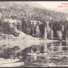 1737 - TUSNAD, Harghita, lake & boats, Romania - old postcard - unused