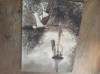 Nicolae Buzdugan, FOTOGRAFIE , CCA 1930 * TANARA ARANCUTA, LA CAMP *** FORMAT MARE: 40 * 30 CM* CARTONATA