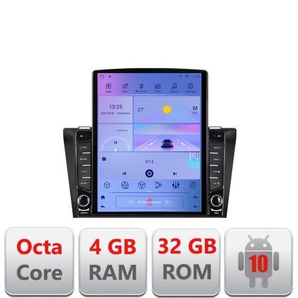 Navigatie Mazda 3 2004-2009 G-161 ecran tip TESLA 9.7&quot; cu Android Radio Bluetooth Internet GPS WIFI 4+32GB DSP 4G Octa CarStore Technology