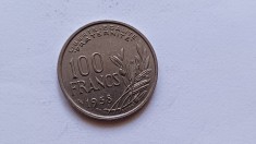 Franta -100 Francs 1958 foto