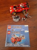 LEGO Ninjago 70727/1 si /2: &Icirc;ncărcătorul Ninja X-1 al lui Kai lansat in 2014 contine 426 de piese si 3 figurine, un set mai rar in stare foarte buna