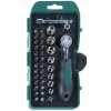 Trusa Biti si Tubulare 1/4&quot; Mannesmann 29891, 38 Piese, CrV, Imbusuri, Torx, PH, PZ, SL + Antrenor Clichet si Extensie