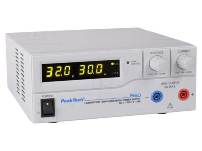 Alimentator Reglabil PEAKTECH P1560 1-32V DC 0-30A Canal Unic Laborator foto