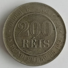 Moneda Brazilia - 200 Reis 1897