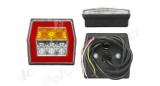 Lampa auto BestAutoVest pentru remorca cu LED, universala Dreapta/Stanga 12/24V, 95x90x45mm, Alb/ Galben, 1 buc.