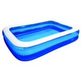 Piscina Gonflabila Dreptunghiulara Jilong Giant 200x150x50 cm, 459L, Albastra, Kit Reparatie Inclus