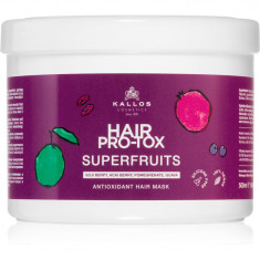 Kallos Hair Pro-Tox Superfruits masca pentru regenerare pentru par obosit fara stralucire 500 ml