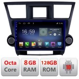 Navigatie Android Toyota Highlander 2007-2013, 8GB RAM, 128GB, 4G LTE