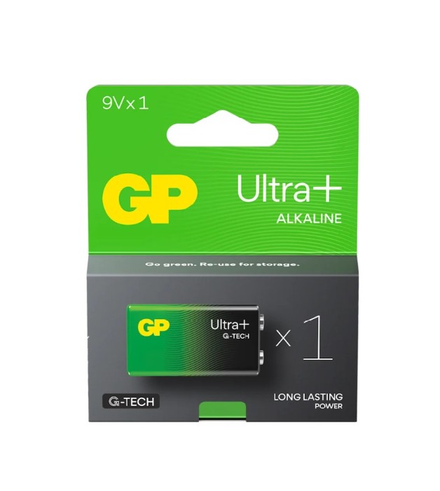 Baterie alcalina GP Ultra Plus G-TECH 9V