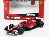 Model Scuderia Ferrari SF-23 BBurago #55 Sainz Las Vegas 2023 1:43 - 1:43 ( lungime 10 cm )