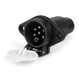 Priza remorca 7 pin tip s, 24v, compatibila tir si camion, carcasa plastic rezistenta, conector electric universal