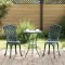 vidaXL Set Bistro de Grădină 3 pcs Verde Aluminiu 42002393