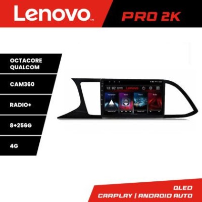 Navigatie Seat Leon MIB Lenovo Kit-306 8 core QLED 2K 8+256 360 Android Waze USB Navigatie Internet Youtube Radio CarStore Technology foto