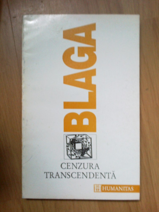 n2 Lucian Blaga - Cenzura transcendenta {Trilogia cunoasterii III}