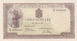 ROMANIA 500 LEI aprilie 1941 aXF