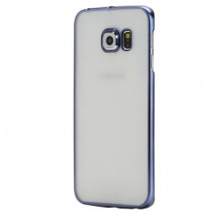 Husa din silicon Electroplating pentru Samsung Galaxy S6 EDGE, negru foto