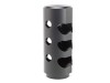 Ascunzator Flacari Sniper AirsoftPro CNC, Aluminiu, Filet 14mm CCW, Negru Mat, 77mm, Airsoft