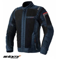 Geaca (jacheta) barbati pentru scuter - motocicleta Touring Seventy vara model SD-JT56 culoare: albastru/negru Albastru/negru 4XL