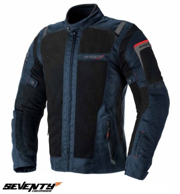 Geaca (jacheta) barbati pentru scuter - motocicleta Touring Seventy vara model SD-JT56 culoare: albastru/negru Albastru/negru 4XL foto
