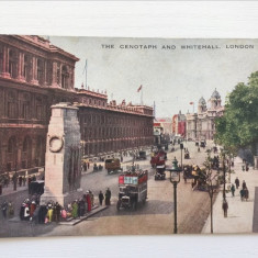 Carte postala veche UK Londra The Cenotaph and Whitehall necirculata, anii 30-40